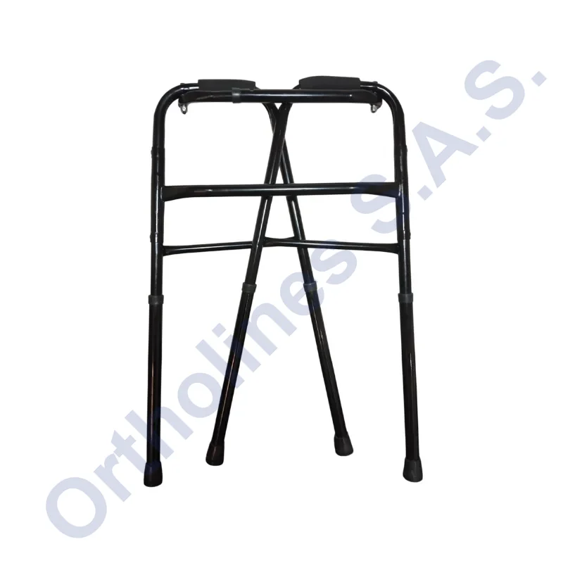 Caminador Nacional plegable de Cold Rolled (acero laminado en frío) con cuatro patas antideslizantes